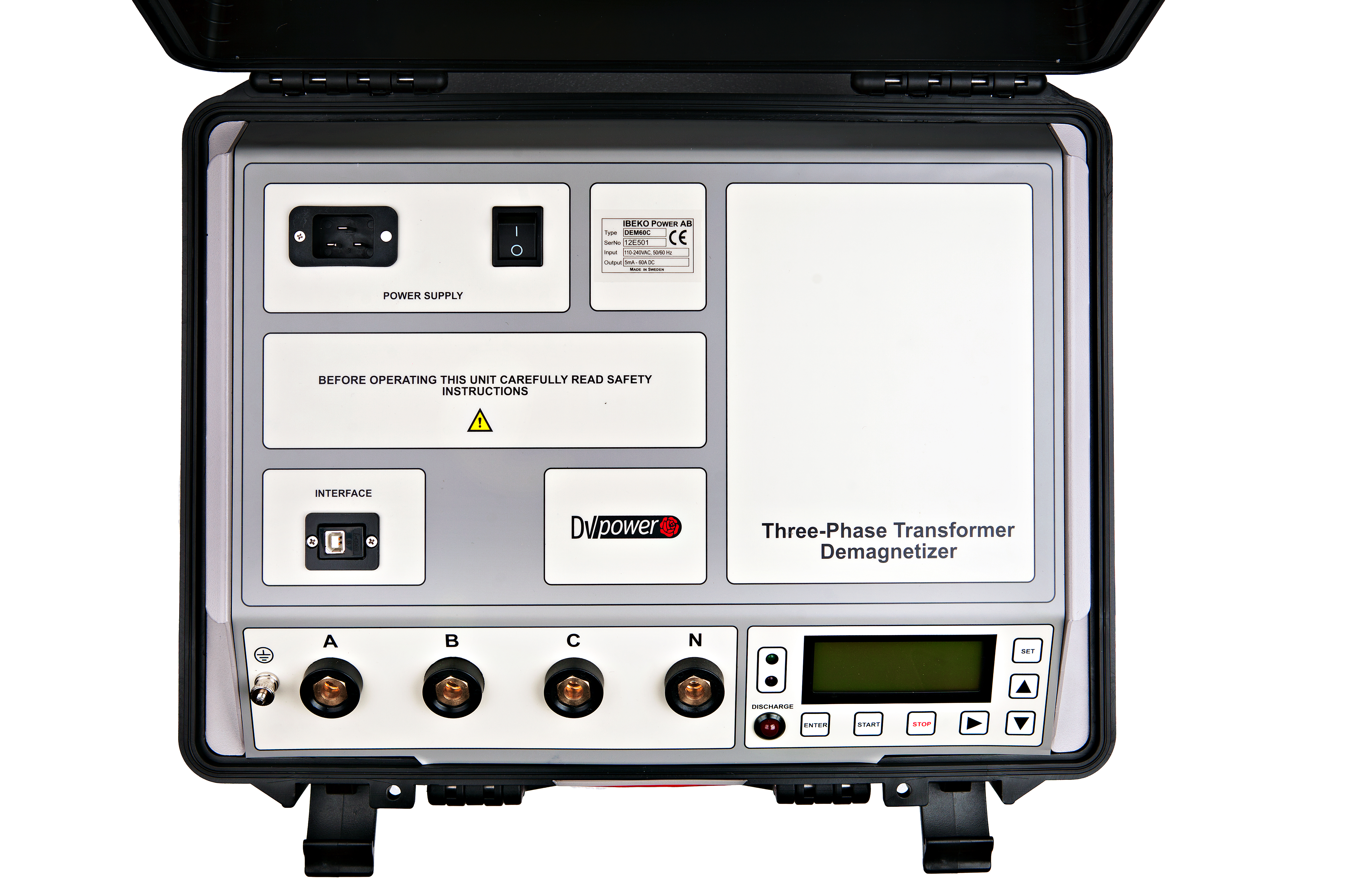 DEM60C · Desmagnetizador trifásico de transformadores