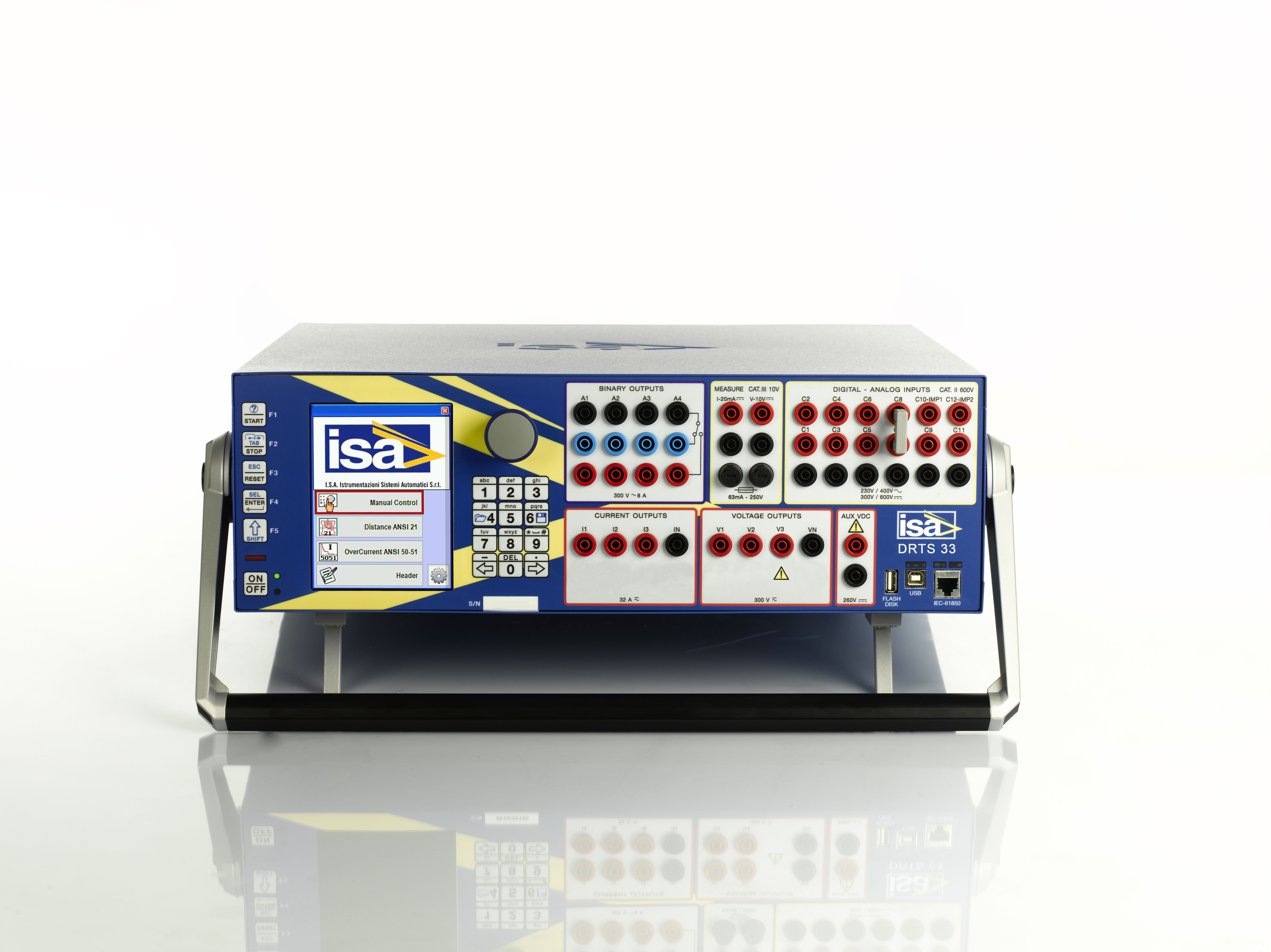 DRTS_33_ · Equipo de prueba para relés de protecciones, medidores de energía, transductores y analizadores de calidad de la onda