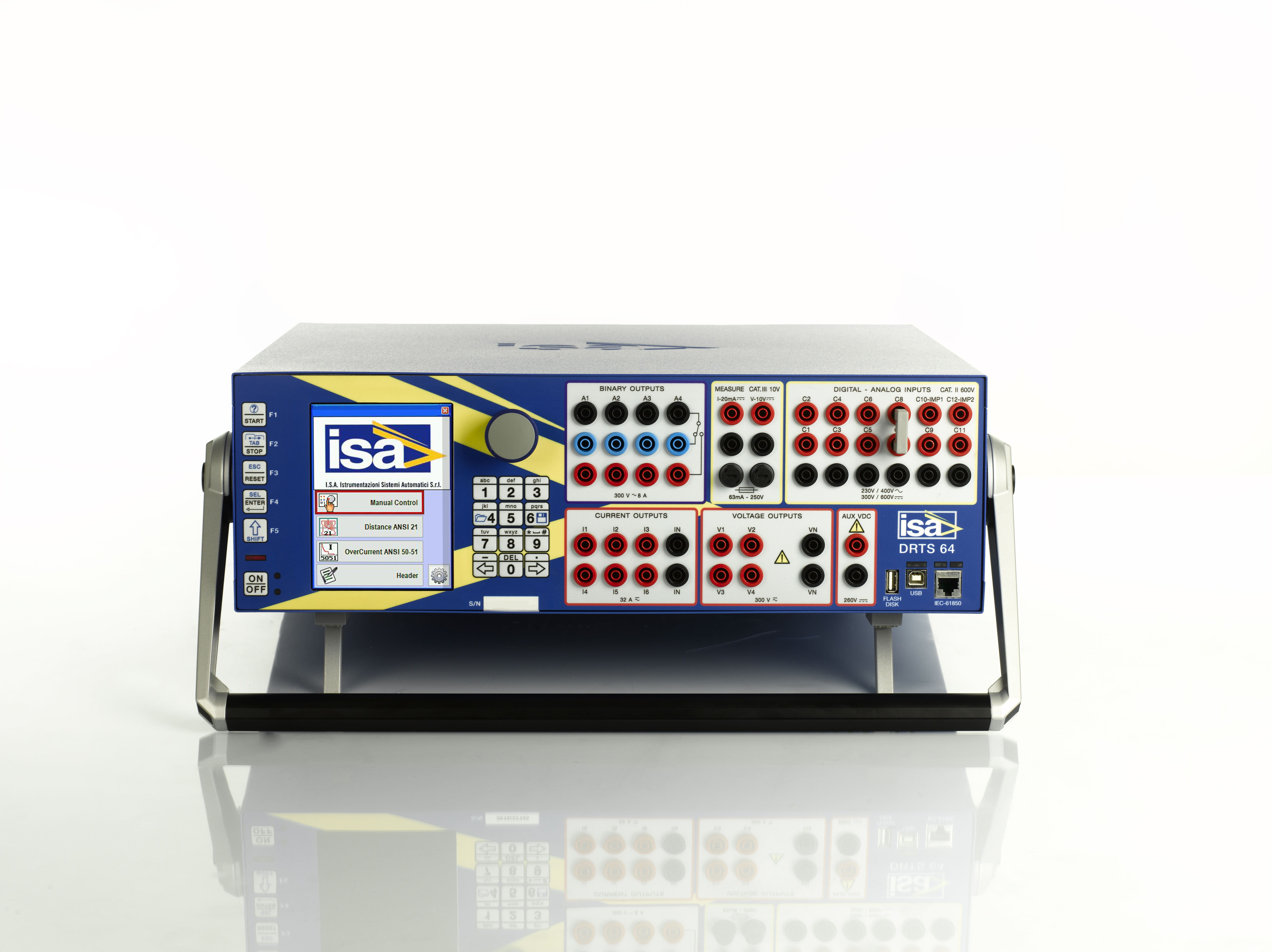 DRTS_64_ · Equipo de prueba para relés de protecciones, medidores de energía, transductores y analizadores de calidad de la onda